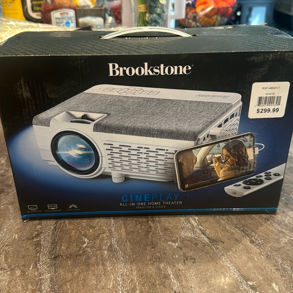All-in-one home theater projector & screen
